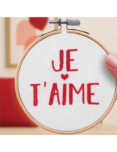Stickerei-Kit French'kits - Ich liebe dich