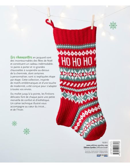 Buch über das Stricken von Weihnachtssocken
