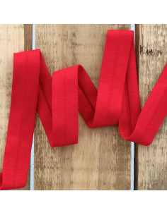 Jersey-Schrägband aus Baumwolle - Rot