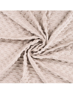 Minky-Stoff Herz - Sand