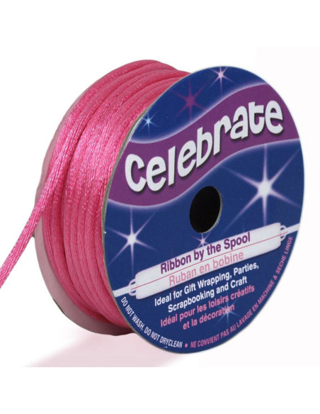 Rattenschwanzschnur Celebrate leuchtend rosa - 2 mm x 10 Meter