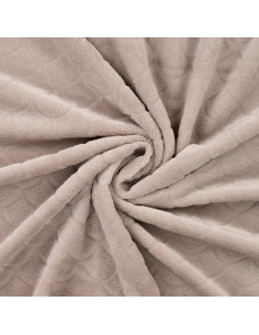 Meerjungfrau-Minky-Stoff - Taupe
