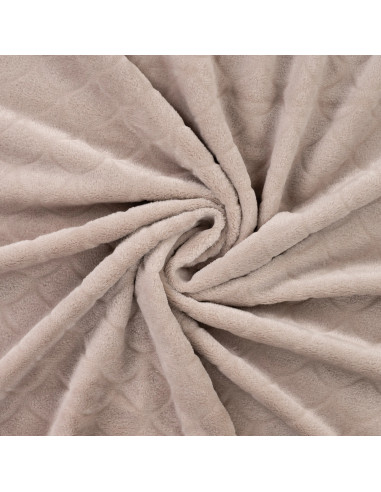 Meerjungfrau-Minky-Stoff - Taupe
