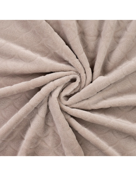 Meerjungfrau-Minky-Stoff - Taupe