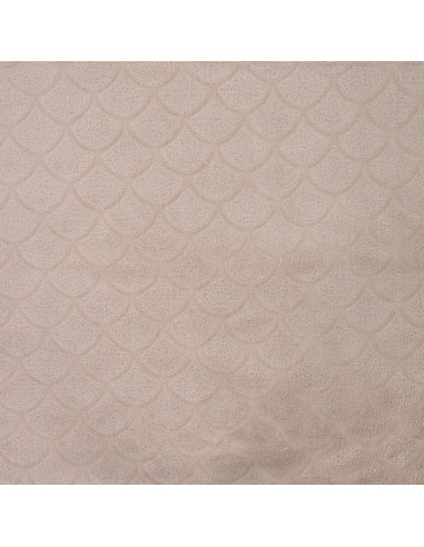 Meerjungfrau-Minky-Stoff - Taupe