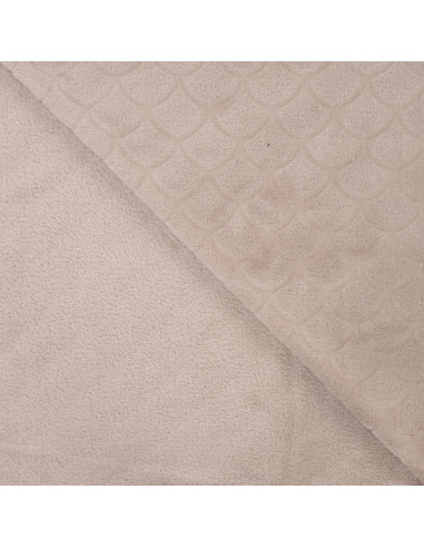 Meerjungfrau-Minky-Stoff - Taupe