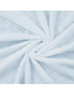 Meerjungfrau-Minky-Stoff - Babyblau