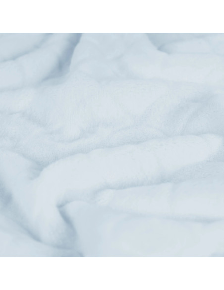 Meerjungfrau-Minky-Stoff - Babyblau