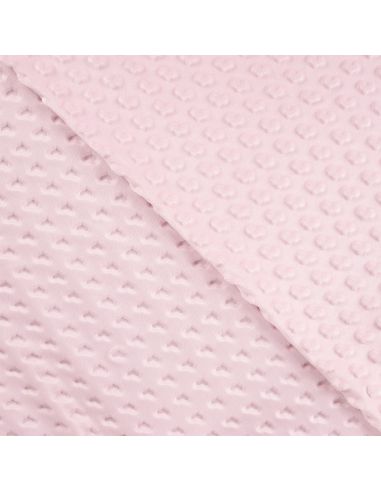 Minky-Stoff Herz - Babyrosa