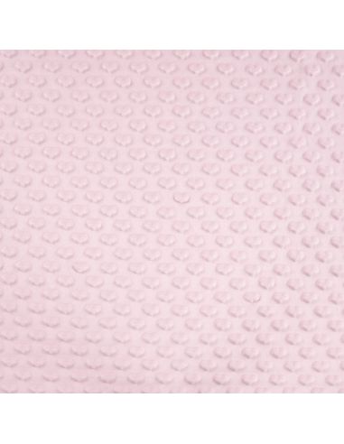 Minky-Stoff Herz - Babyrosa