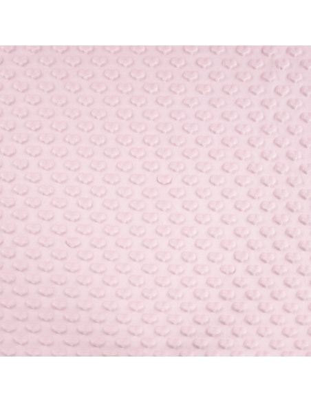 Minky-Stoff Herz - Babyrosa