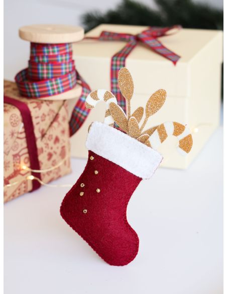 Meine Weihnachtsdekoration aus Filz - 4 Weihnachtshänger