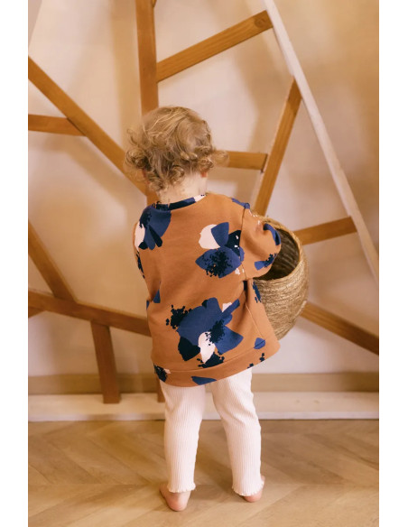 Sweatstoff Anémona Camel - Églantine & Zoé