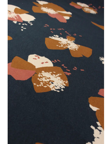 Sweatstoff Anémona Tintenblau - Églantine & Zoé