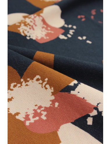 Sweatstoff Anémona Tintenblau - Églantine & Zoé