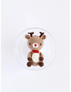 Amigurumi-Weihnachtskugel-Set zum Häkeln - Das Rentier 2