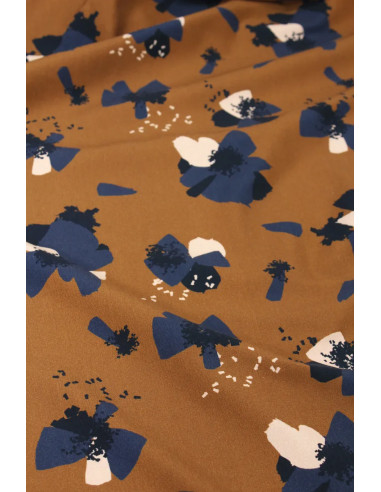 Jersey-Stoff aus Baumwolle Anémona Camel - Églantine & Zoé
