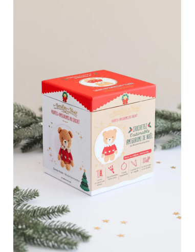Weihnachtskugel Amigurumi Häkelset - Der Bär