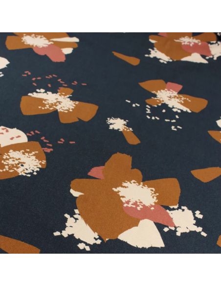 Sweatstoff Anémona Tintenblau - Églantine & Zoé