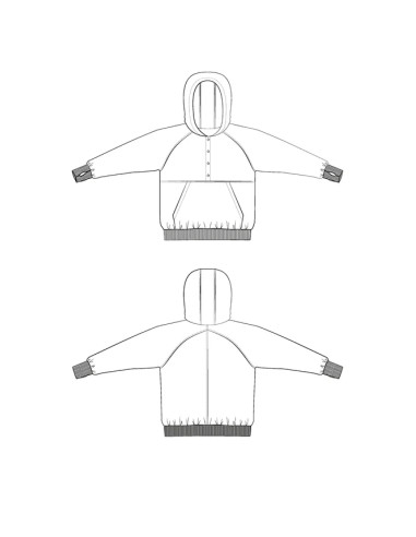 Adele Sweatshirt-Schnittmuster - Maison Fauve