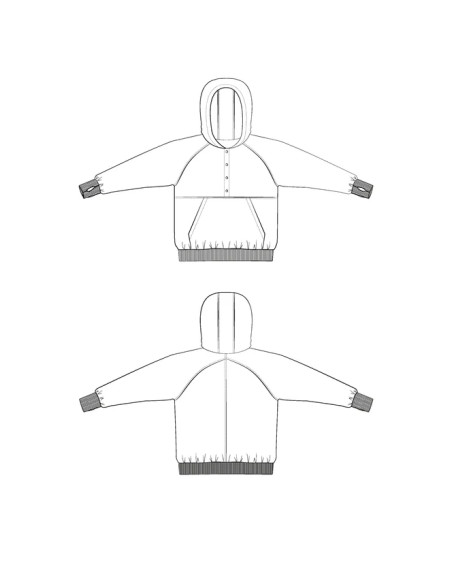 Adele Sweatshirt-Schnittmuster - Maison Fauve
