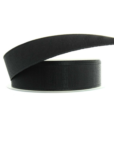 Grosgrainband für Rock 25 mm - Schwarz