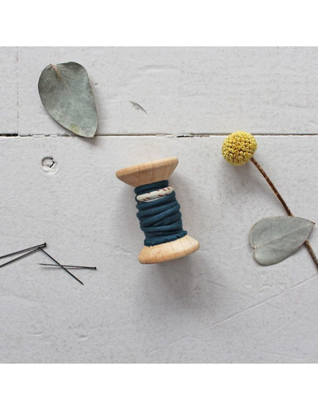 Viskose-Paspel Moonstone Green pro Meter - Atelier Brunette