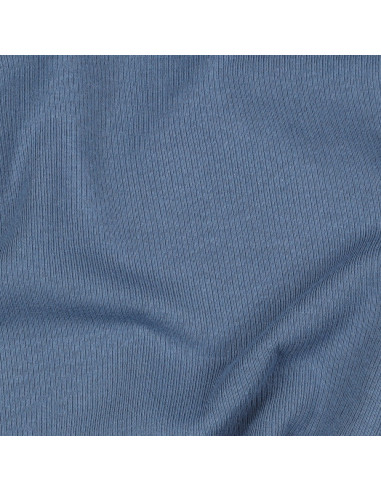 Fein gerippter Baumwoll-Jersey-Stoff - Jeans