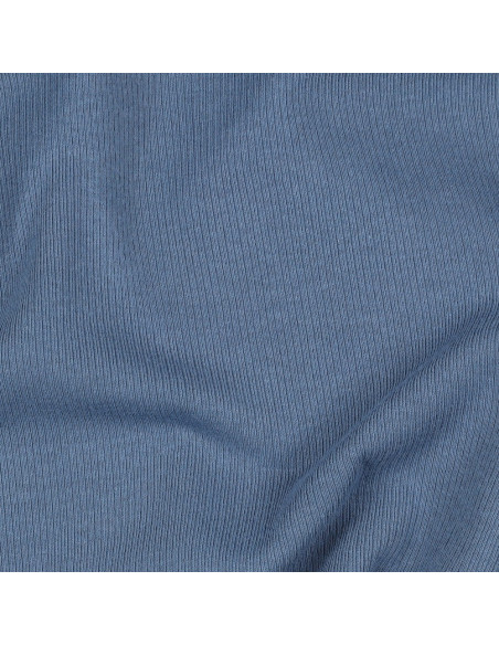 Fein gerippter Baumwoll-Jersey-Stoff - Jeans