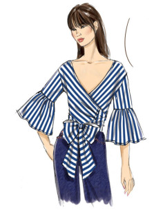 Oberteil-Schnittmuster - Vogue 9315