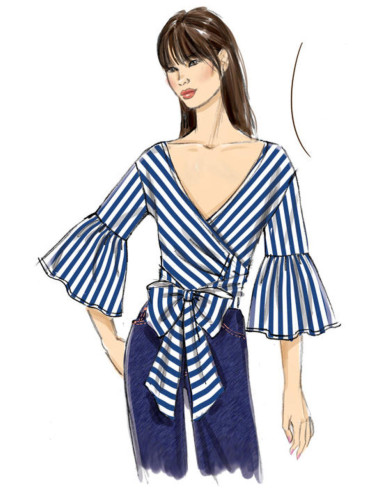 Oberteil-Schnittmuster - Vogue 9315