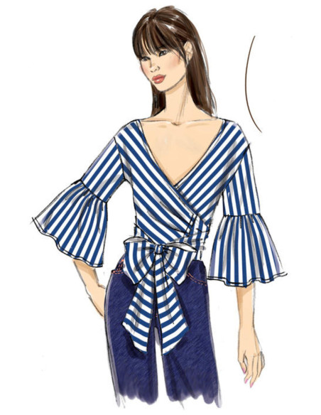 Oberteil-Schnittmuster - Vogue 9315