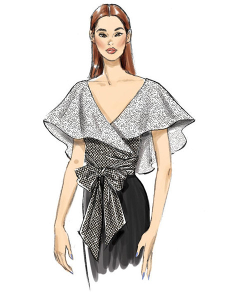 Oberteil-Schnittmuster - Vogue 9315
