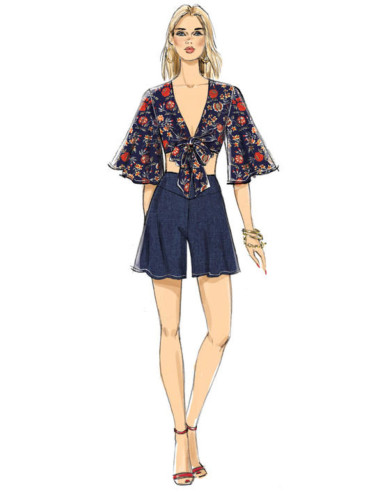 Oberteil-, Shorts- und Hosenmuster - Vogue 9319