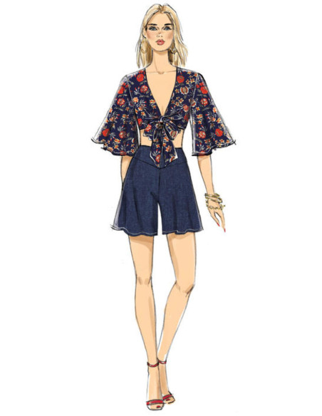 Oberteil-, Shorts- und Hosenmuster - Vogue 9319