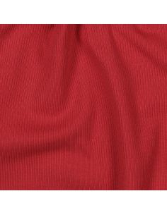 Fein gerippter Baumwolljersey-Stoff - Dunkelrot 2
