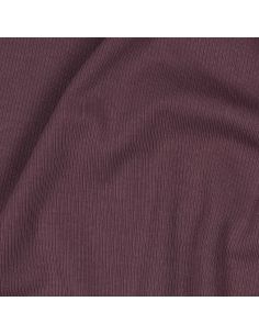 Fein gerippter Baumwoll-Jersey-Stoff - Pflaume 2