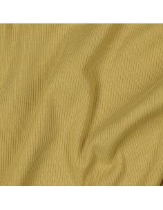 Fein gerippter Baumwolljersey-Stoff - Ocker 2