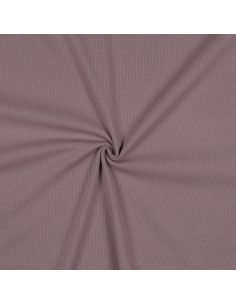 Fein gerippter Baumwoll-Jersey-Stoff - Mauve