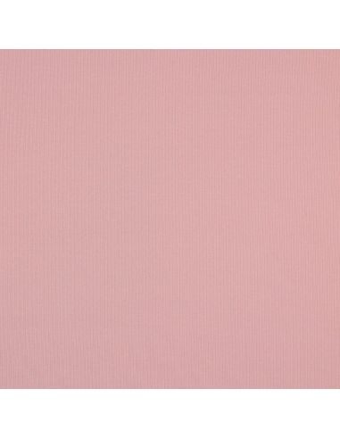 Fein gerippter Baumwoll-Jersey-Stoff - Rosa