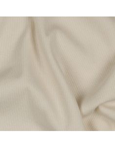 Fein gerippter Baumwoll-Jersey-Stoff - Natur 2
