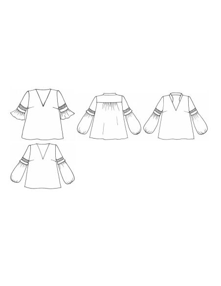 Myrtille Blusenmuster - Anna Rose Schnittmuster