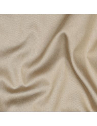 Baumwollsatin-Stoff - Beige