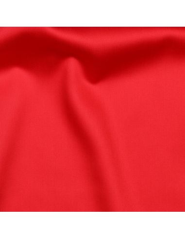 Baumwollsatin-Stoff - Rot