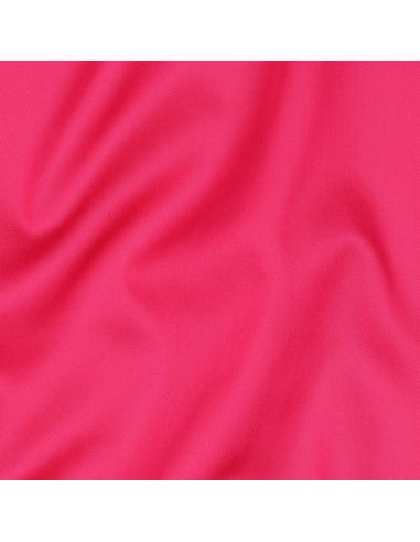 Baumwollsatin-Stoff - Leuchtendes Rosa