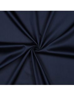 Baumwollsatin-Stoff - Marineblau