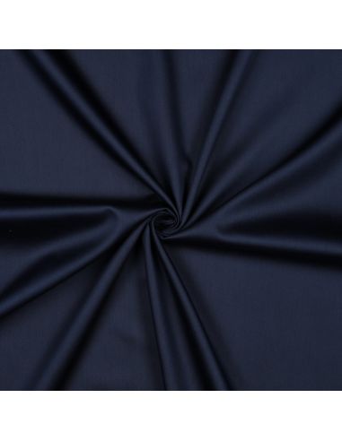 Baumwollsatin-Stoff - Marineblau