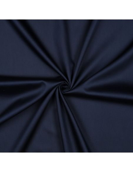 Baumwollsatin-Stoff - Marineblau