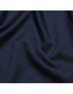 Baumwollsatin-Stoff - Marineblau 2