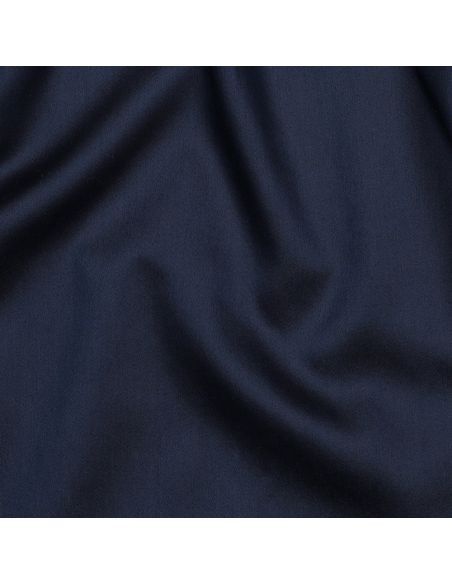 Baumwollsatin-Stoff - Marineblau
